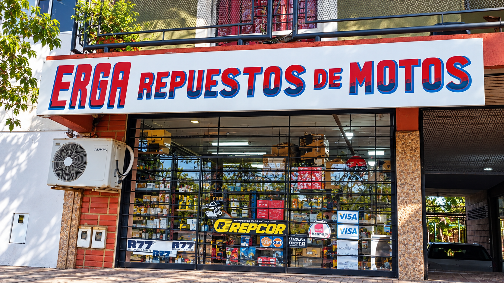 Frente de Erga Repuestos de Motos en Posadas